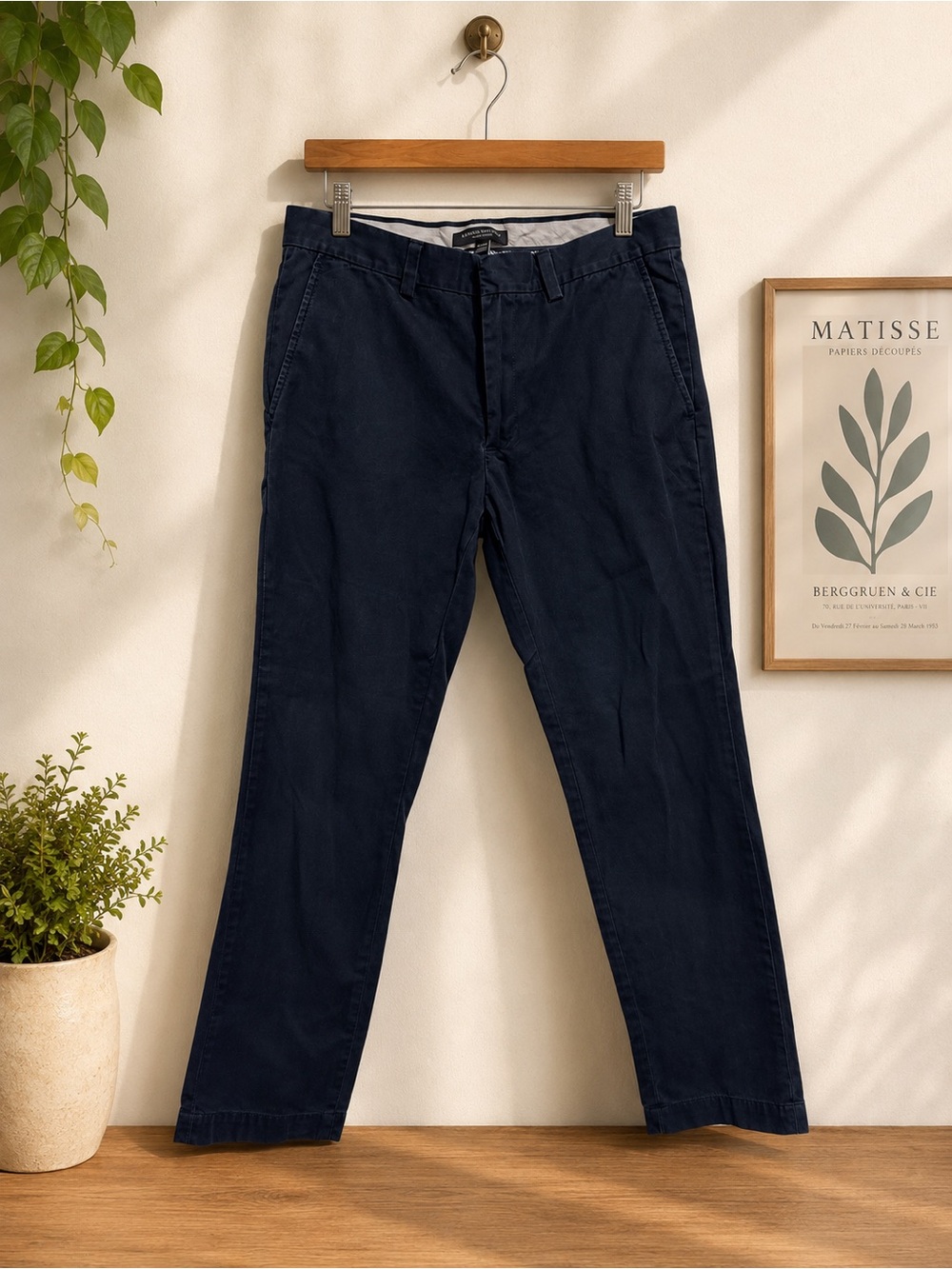 Banana Republic Navy Blue Men's Chino Pants
